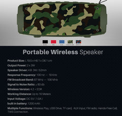 Portable bluetooth speaker