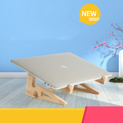 Wooden laptop stand