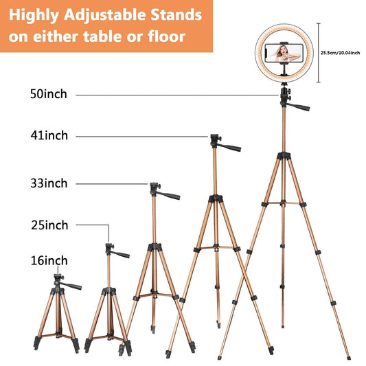 Illuminate Your Life with the Compatible with Apple Fill Ring Light Tripod