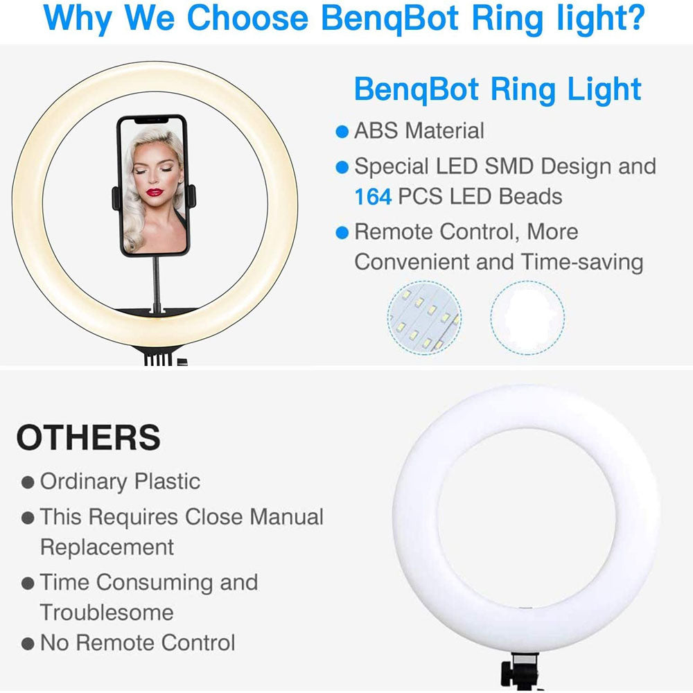 Illuminate Your Moments with the Compatible with Apple Dimmable Led Ring Light