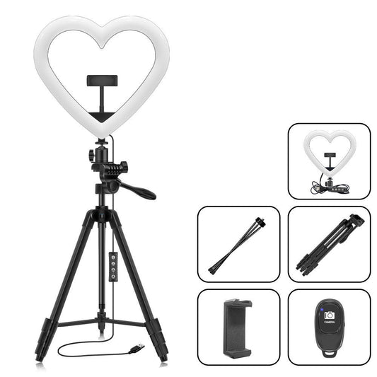 Illuminate Your World with the 12 Inch Love Music Style RGB Ring Fill Light