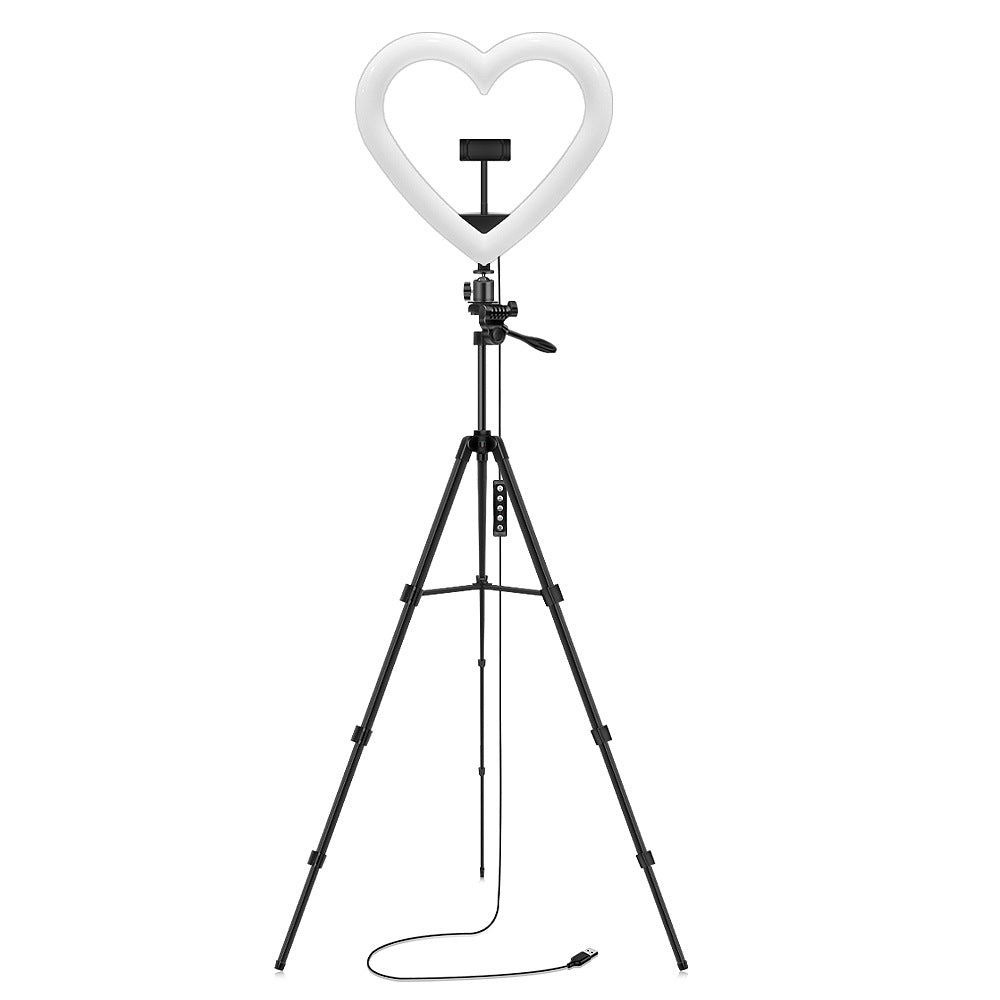 12 Inch Love Music Style RGB Ring Fill Light with Tripod