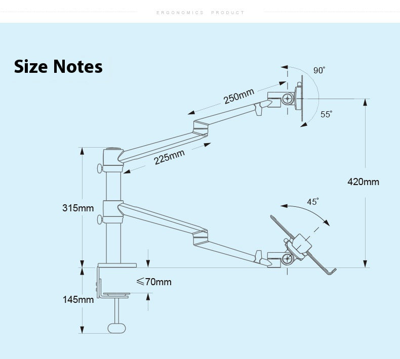 Laptop Stand Desktop Adjustable Riser
