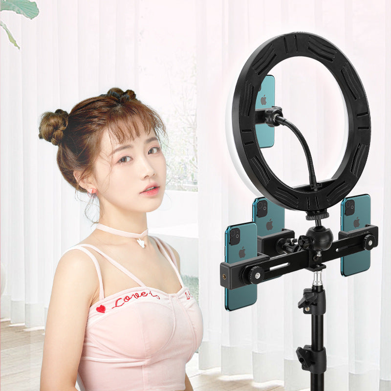 Selfie beautifying ring light
