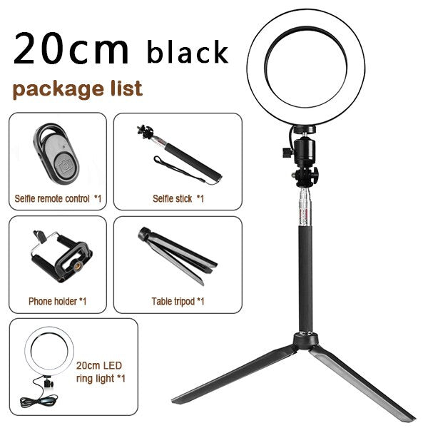 Compatible with Apple, Tripod Set Ring Light