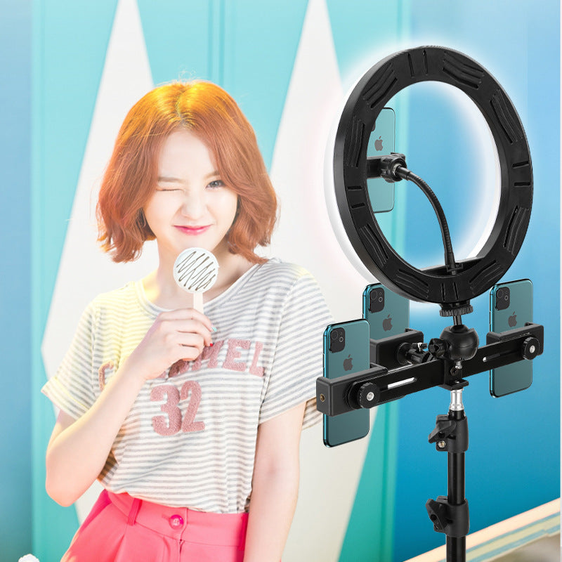 Selfie beautifying ring light