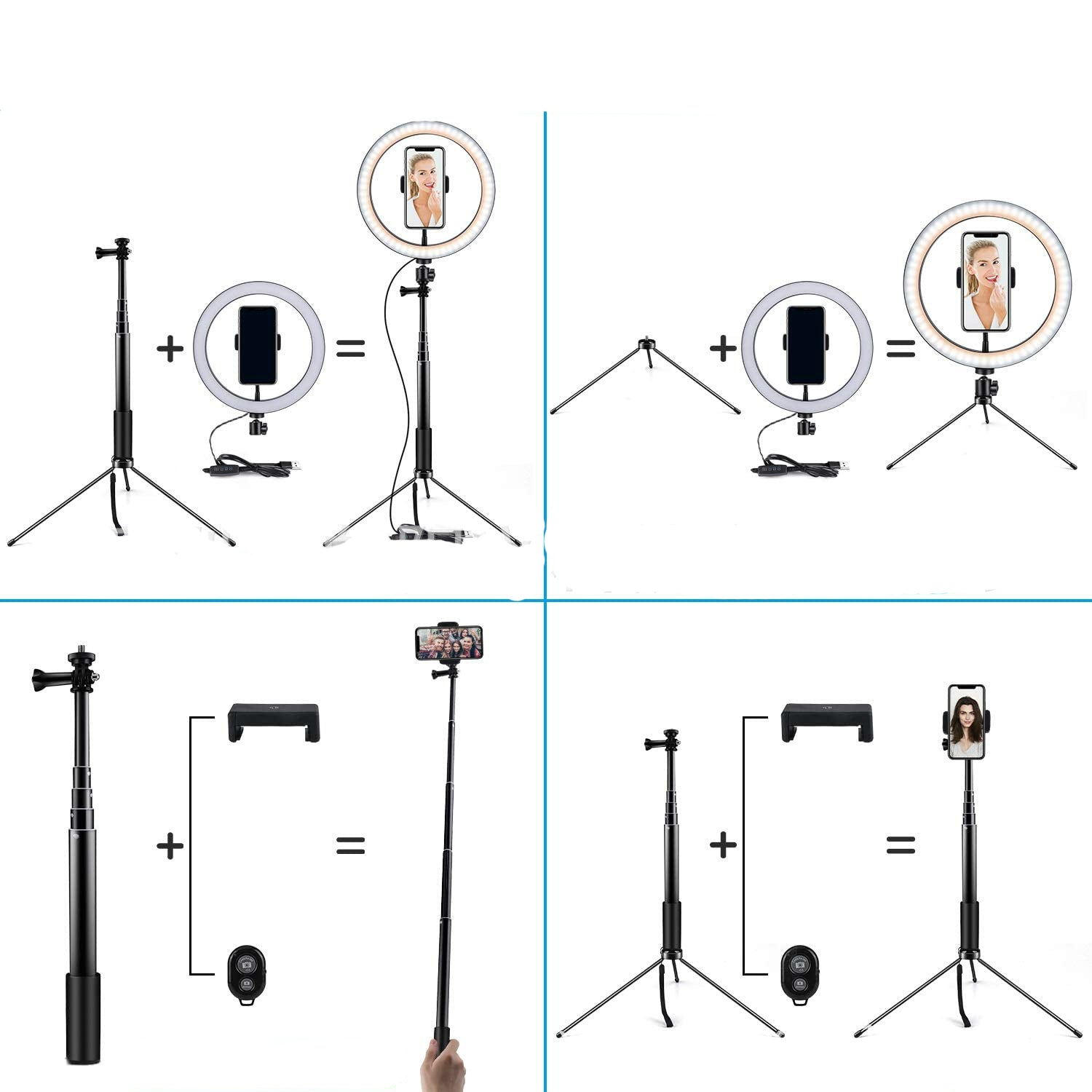 10in LED Ring Light Tripod Stand