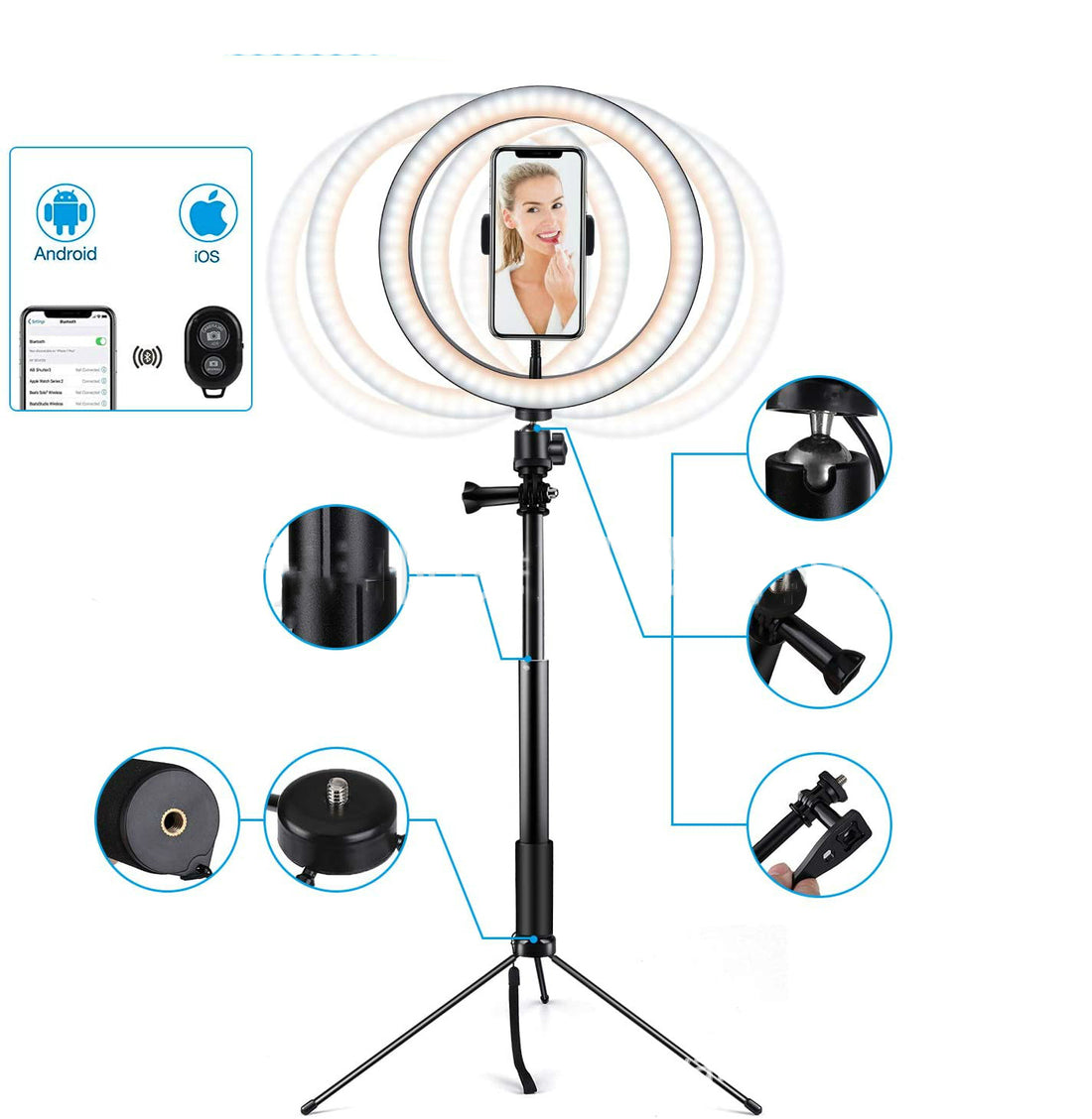 10in LED Ring Light Tripod Stand