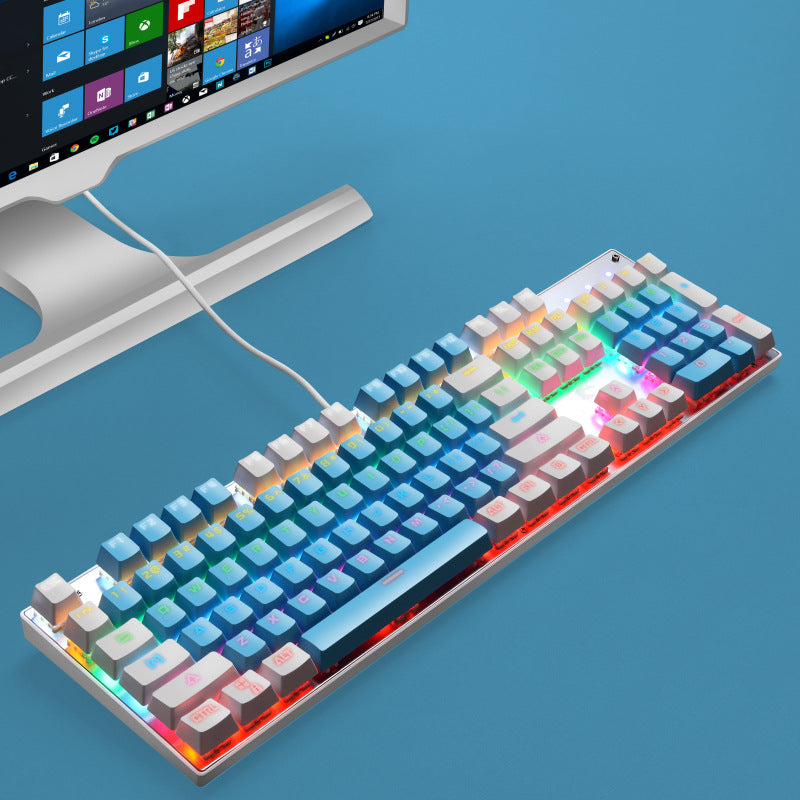 Metal Mechanical Keyboard Green Axis