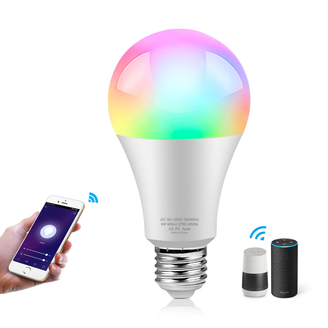 Tuya Smart Light Alexa Voice Control WIFI Bulb