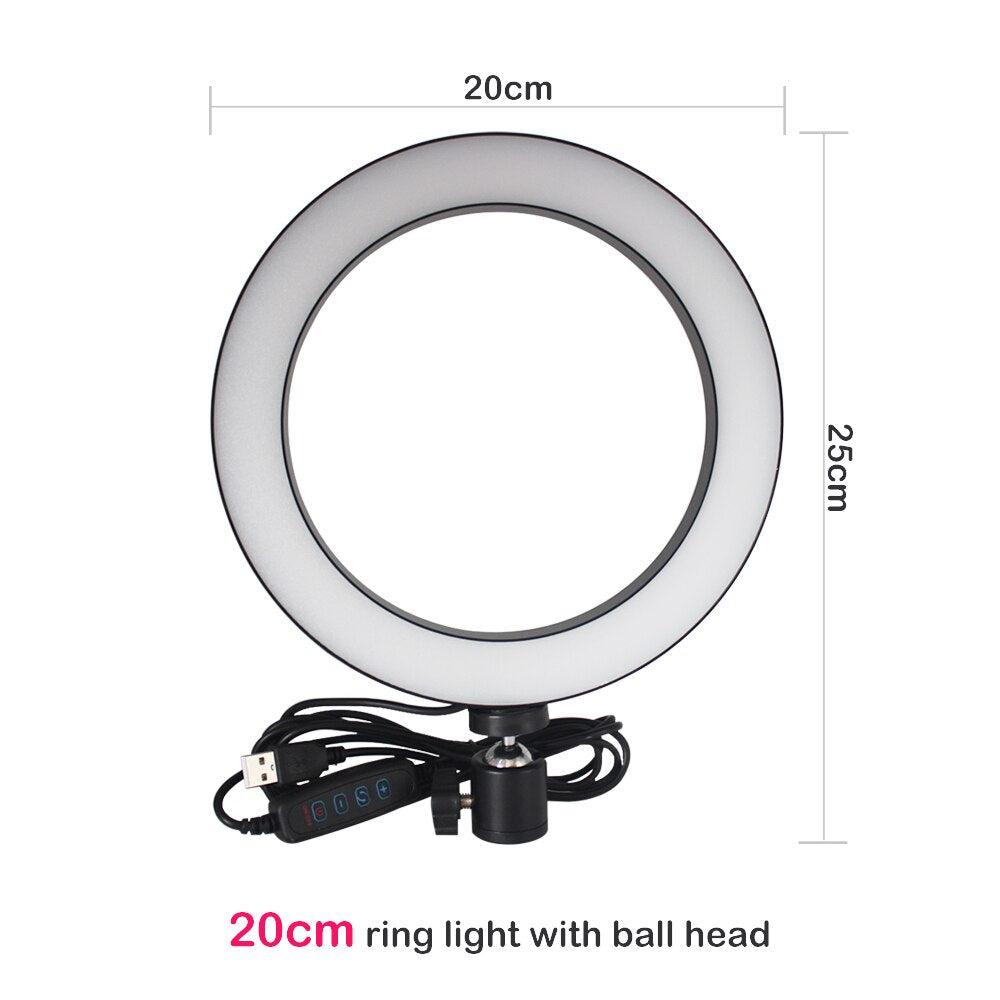 Compatible with Apple, Tripod Set Ring Light