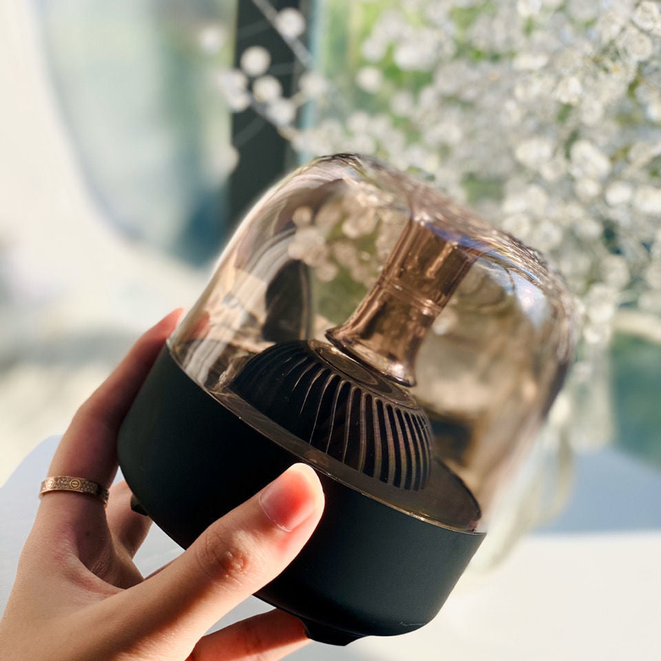 Blue Glass Desktop MINI Computer Bass Speaker