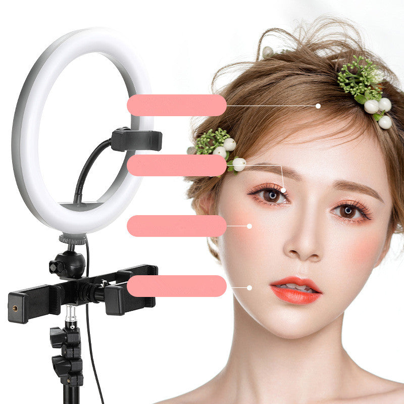 Selfie beautifying ring light