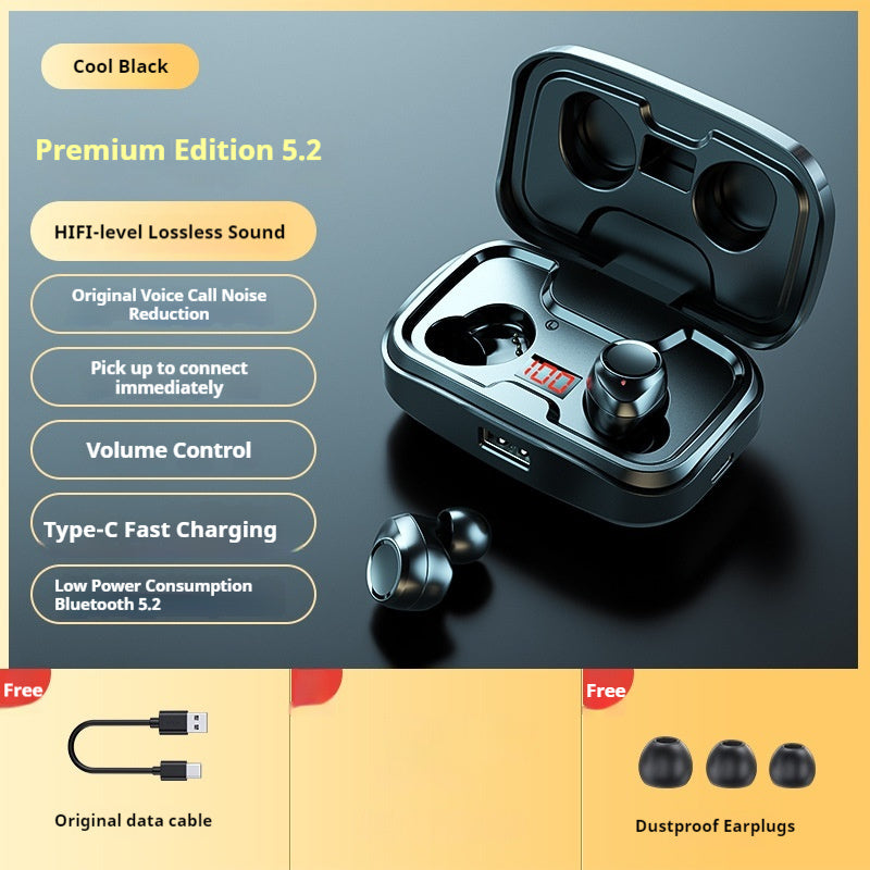 Simple Wireless Bluetooth Headset Earbuds