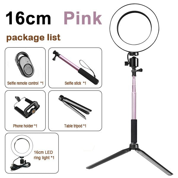 Compatible with Apple, Tripod Set Ring Light