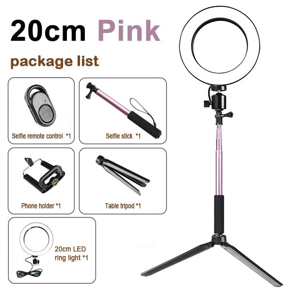 Compatible with Apple, Tripod Set Ring Light