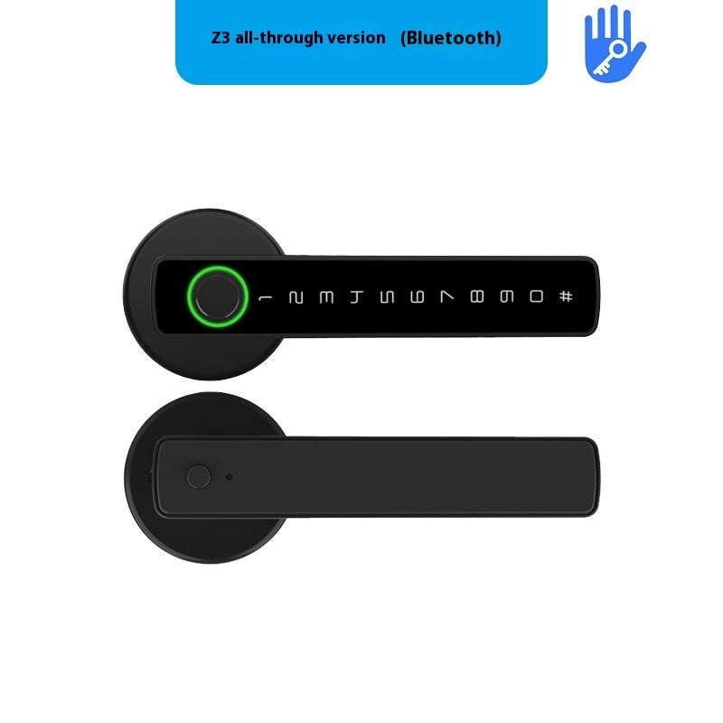 Handle Indoor Wooden Smart Door Lock