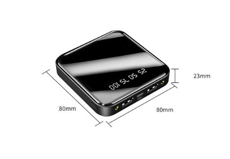 20000 MAH Portable Mirror Digital Display Power Bank