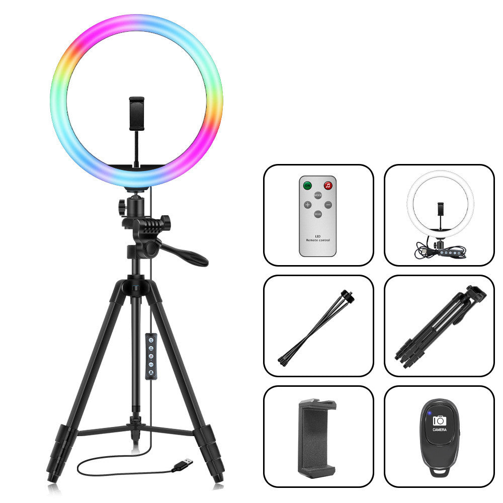 12 Inch Love Music Style RGB Ring Fill Light with Tripod