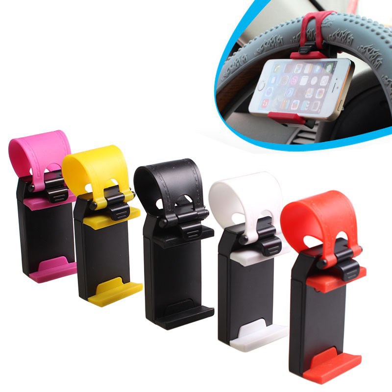 Car Steering Wheel Phone Clip Mount