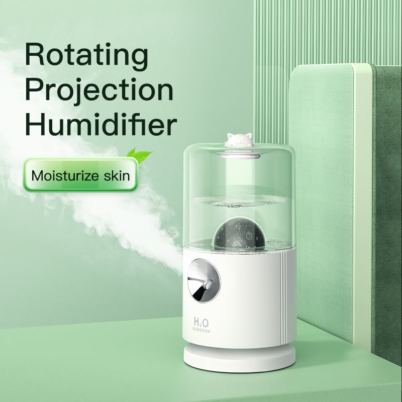 Small Smart Rotary Projection Humidifier