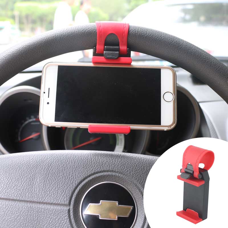 Car Steering Wheel Phone Clip Mount