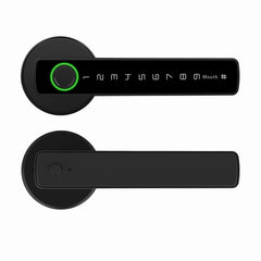 Handle Indoor Wooden Smart Door Lock