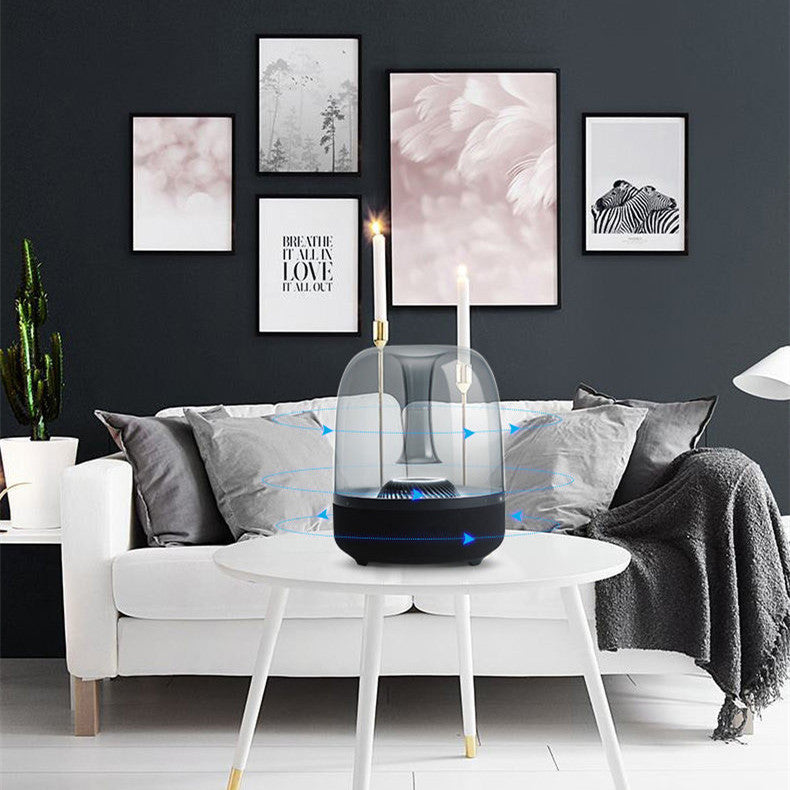 Blue Glass Desktop MINI Computer Bass Speaker