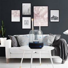 Blue Glass Desktop MINI Computer Bass Speaker