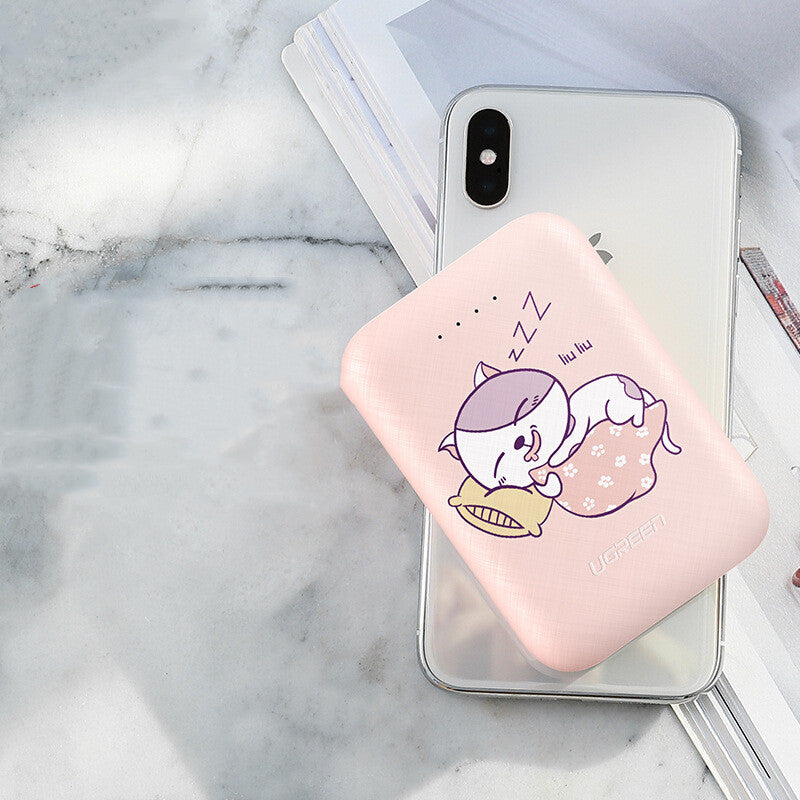 Green 10000mAh Type-C Micro USB Power Bank