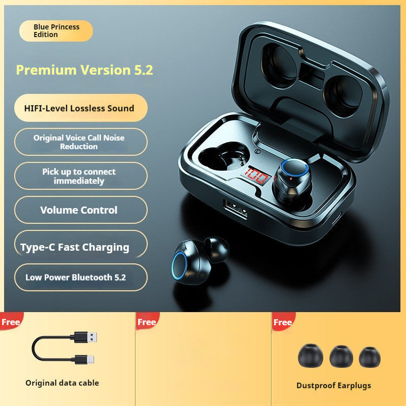 Simple Wireless Bluetooth Headset Earbuds