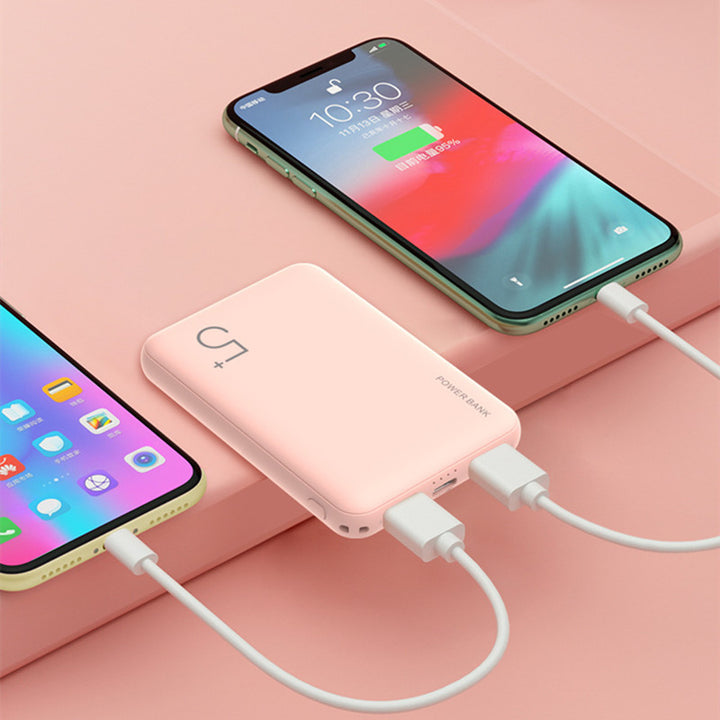 5000 MAH Compact Mini Portable Power Bank