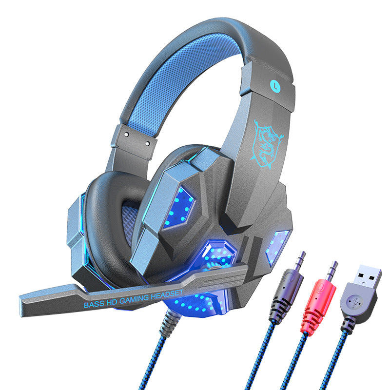 Gaming 7.1 Wire-controlled Light-emitting Headphones