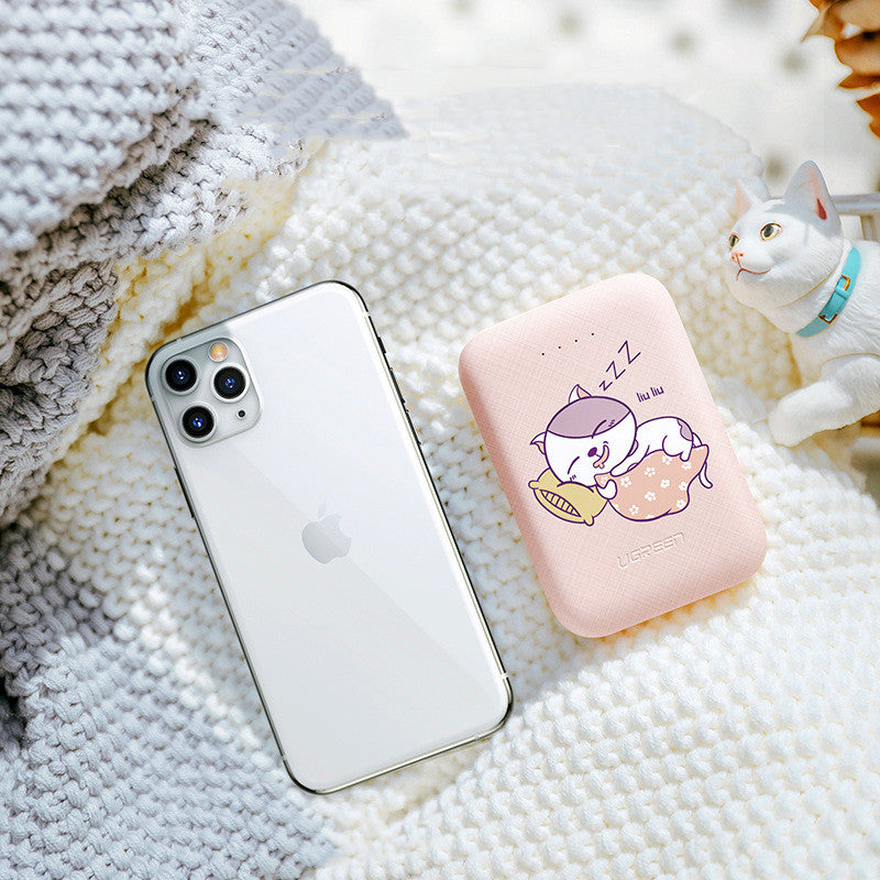 Green 10000mAh Type-C Micro USB Power Bank