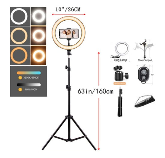 Mobile Phone Ring Light Holder Bracket Tripod