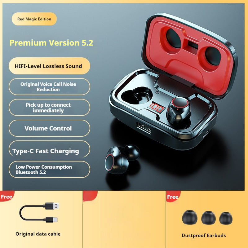 Simple Wireless Bluetooth Headset Earbuds