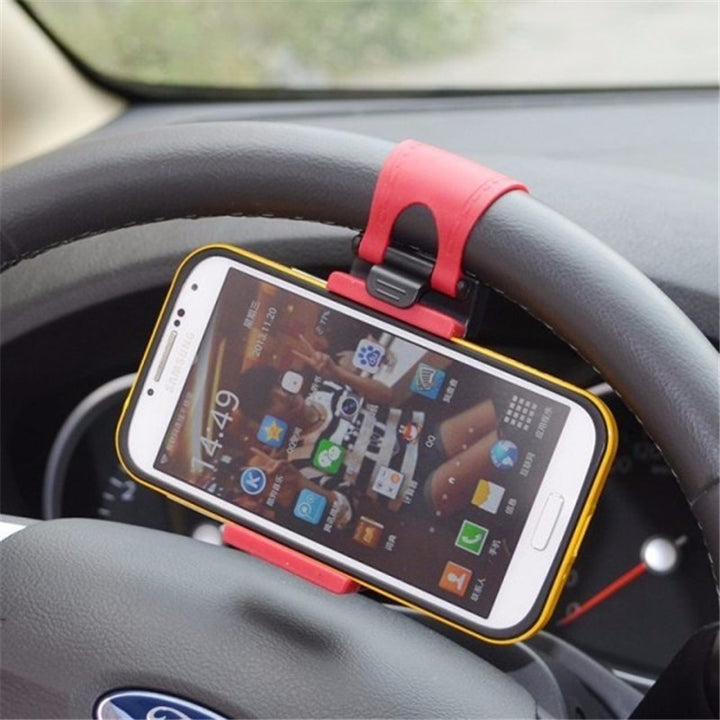 Car Steering Wheel Phone Clip Mount