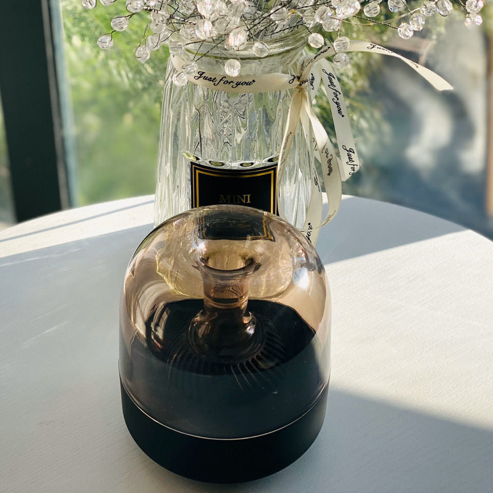 Blue Glass Desktop MINI Computer Bass Speaker