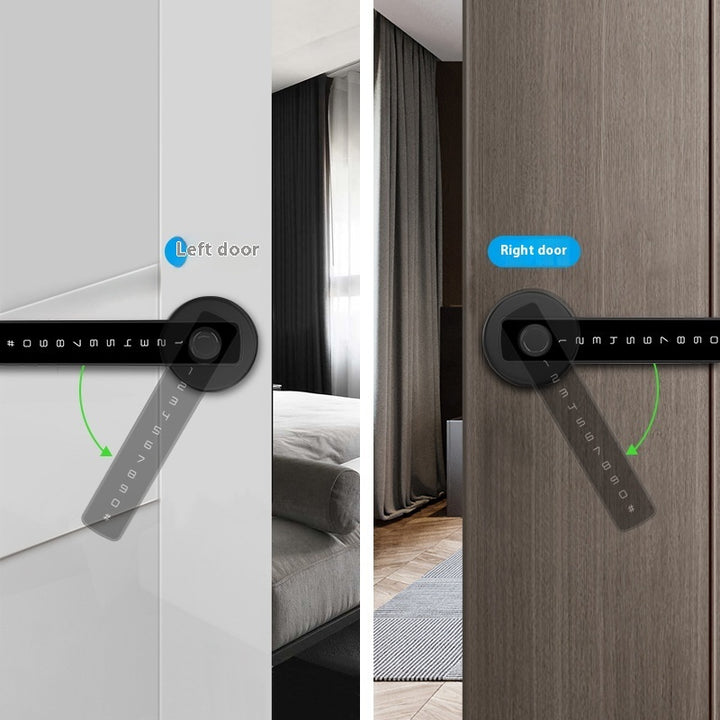 Handle Indoor Wooden Smart Door Lock